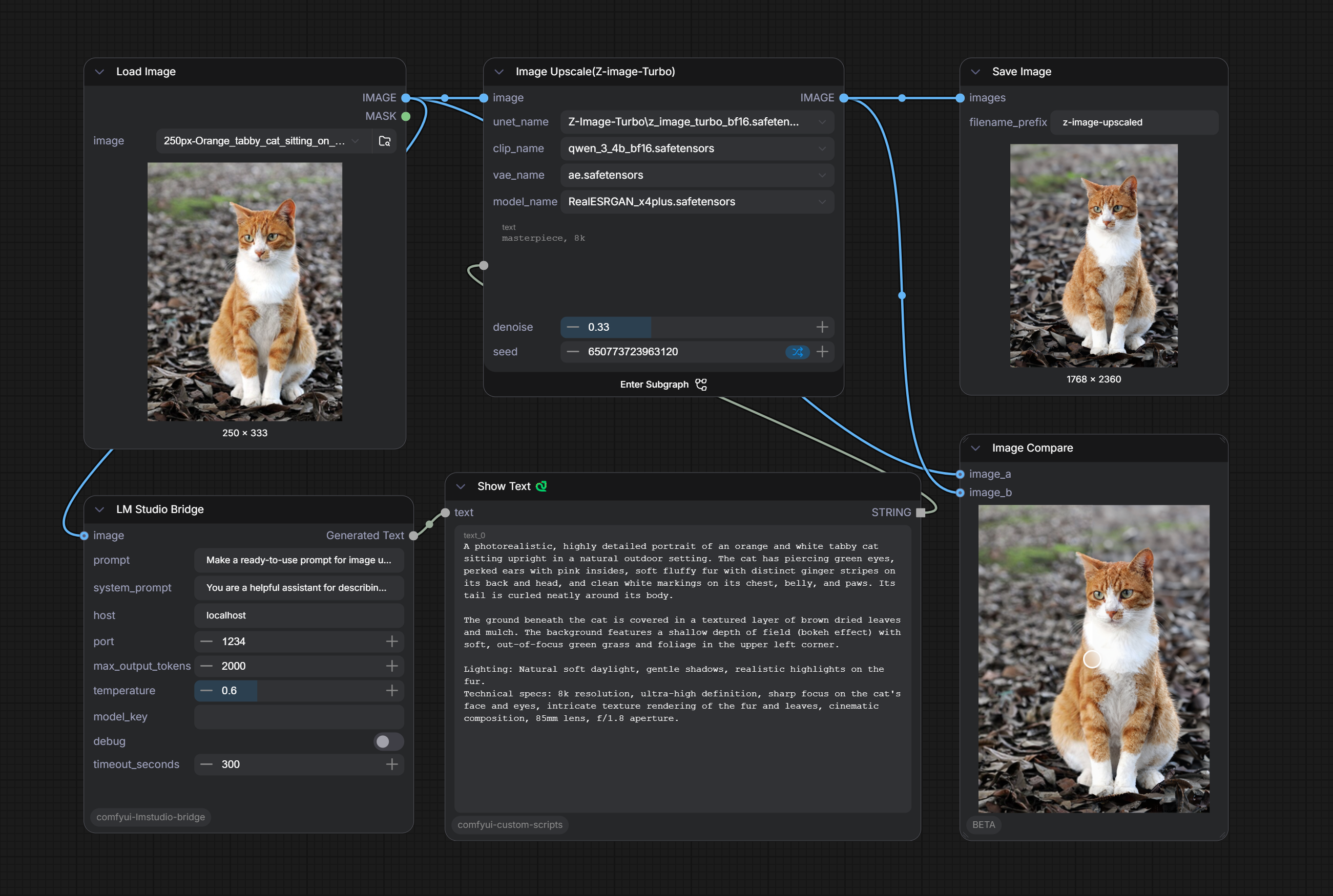 LM Studio Nodes Workflow