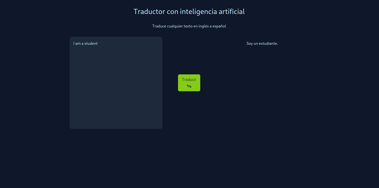 Una imagen de la app que tiene un título, los emojies de la película y un botón