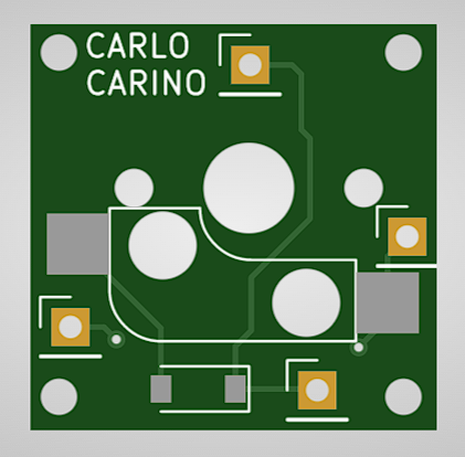 Single switch pcb matrix, from the project README
