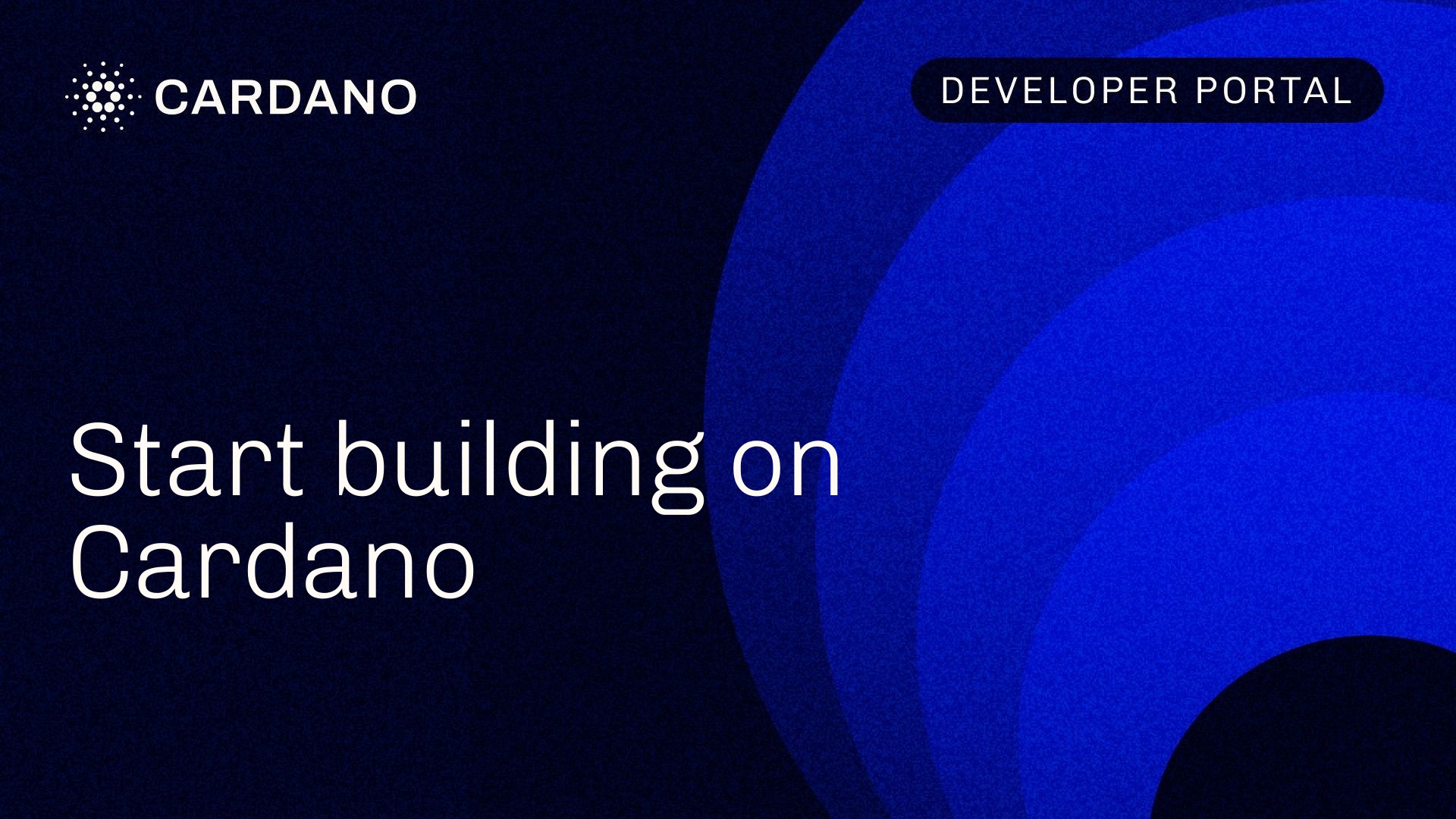 Cardano Developer Portal