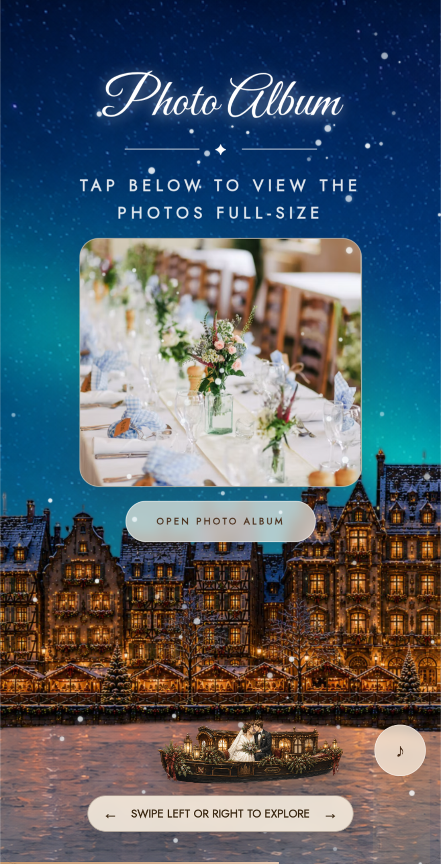 Midnight Frost digital wedding invitation template preview 4