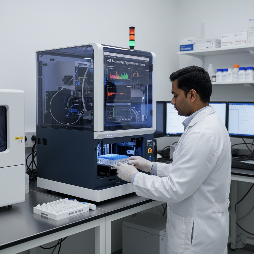 Illumina Next Generation Sequencing machine in lab