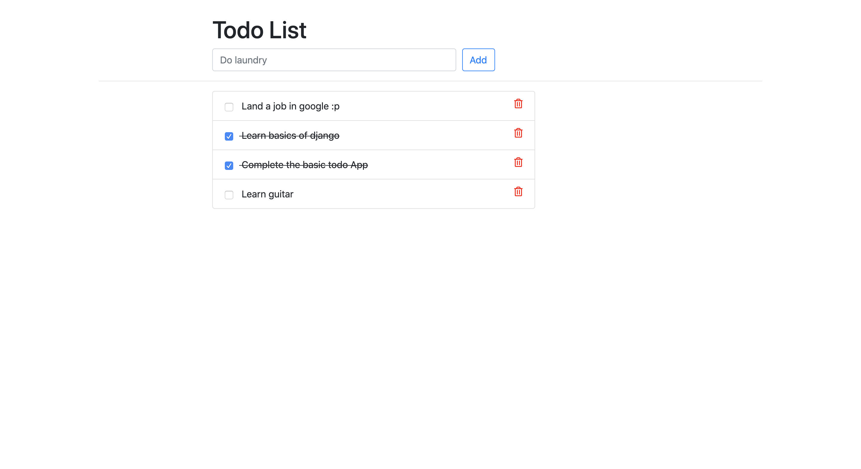 ToDo アプリ