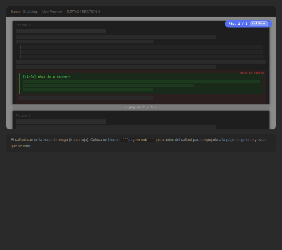 Zona de riesgo de corte