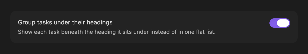The plugin's settings