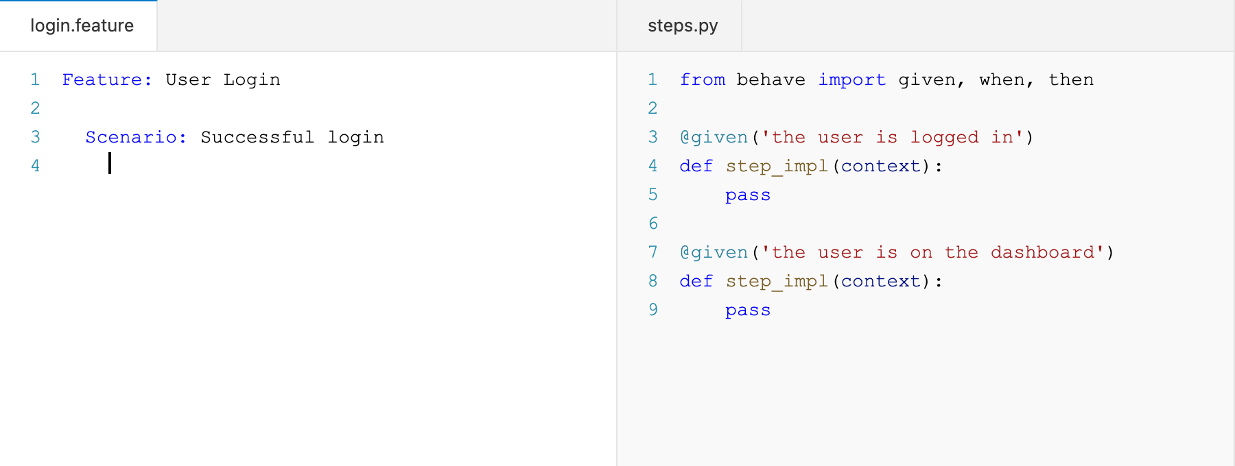 IntelliSense - type-ahead suggestions from your Python step library