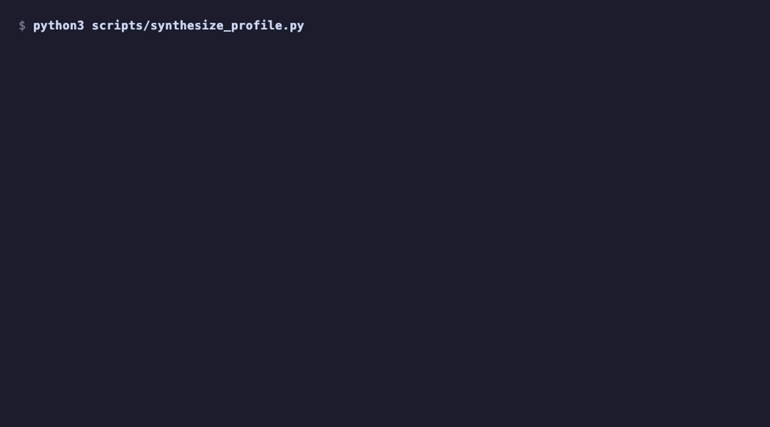 Profile loop: synthesize, review, apply