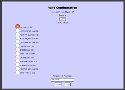 WIFI config