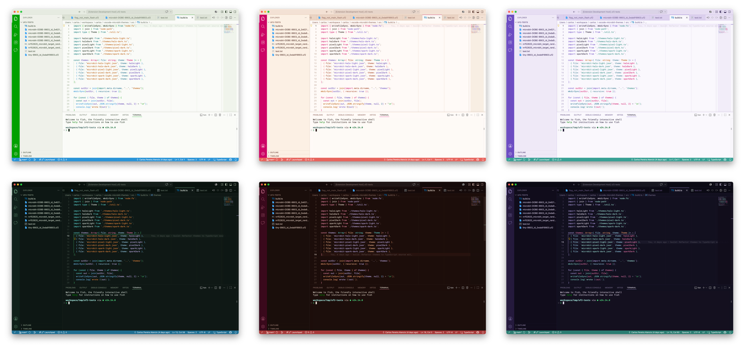 screenshot with all themes