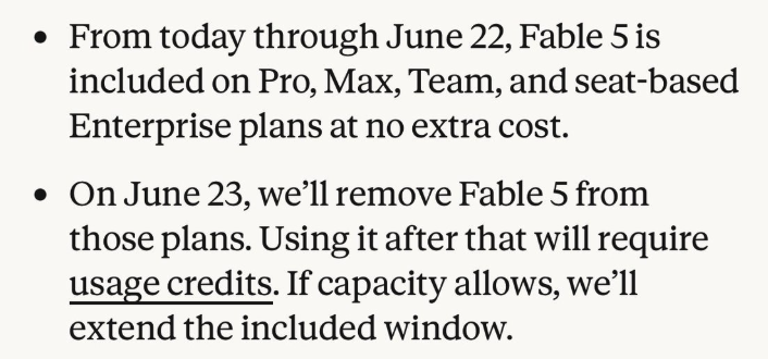 Fable 5 subscription notice