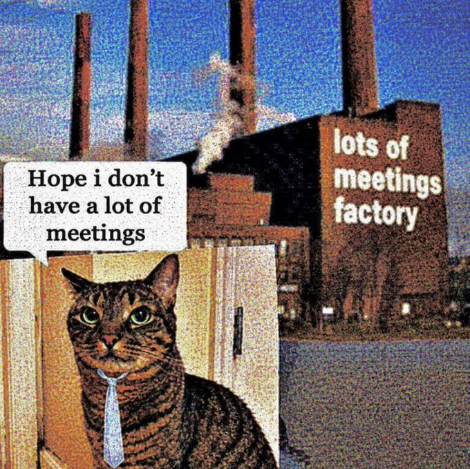 Hope I don't have a lot of meetings