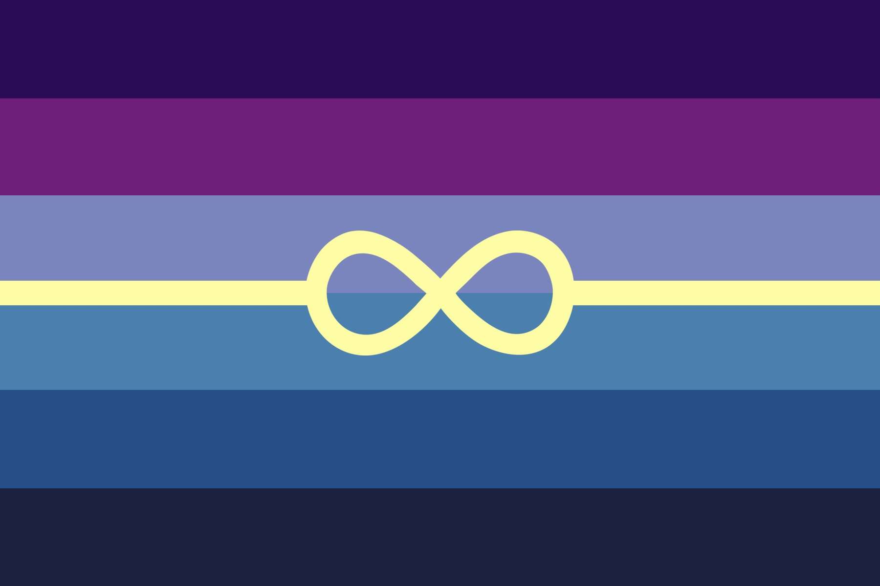 space autism flag