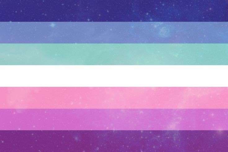 cosmic lesbian flag