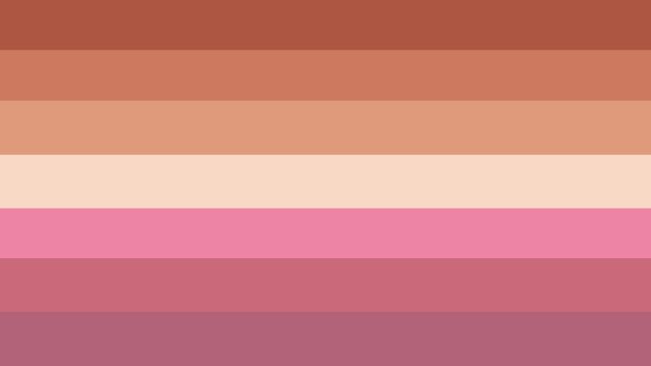 cottagecore lesbian flag