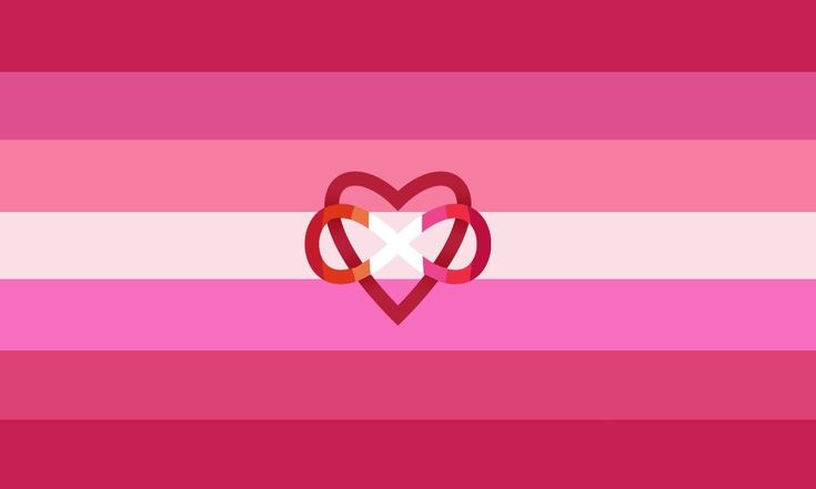 femme polyamorous lesbian flag