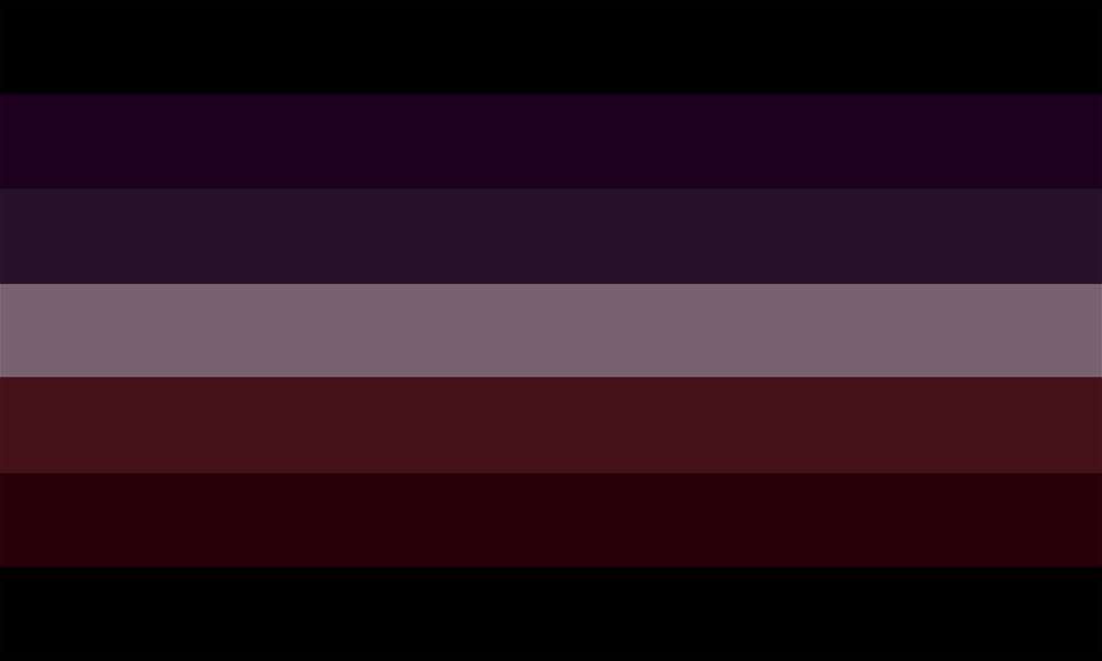 goth lesbian flag