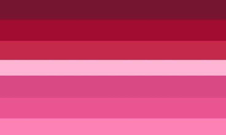 she/her lesbian flag