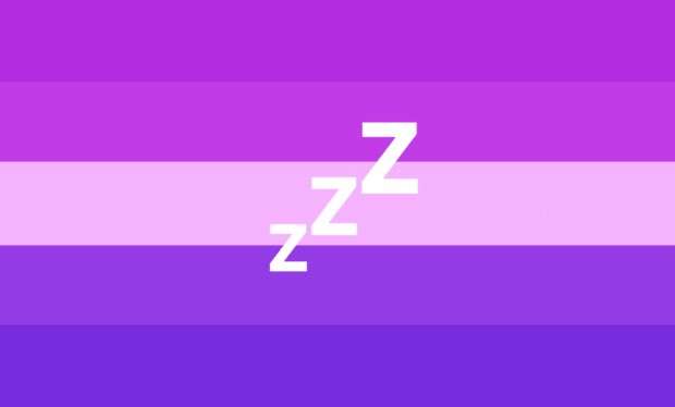 sleepy lesbian flag