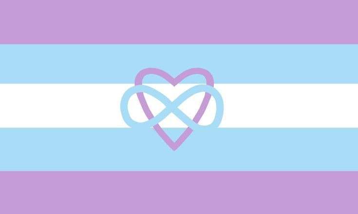 trans polyamorous lesbian flag