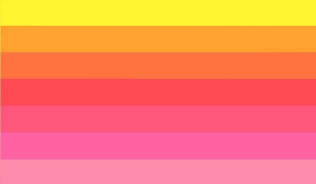 starburst sapphic flag