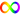 a pixel of a rainbow infinity autism symbol