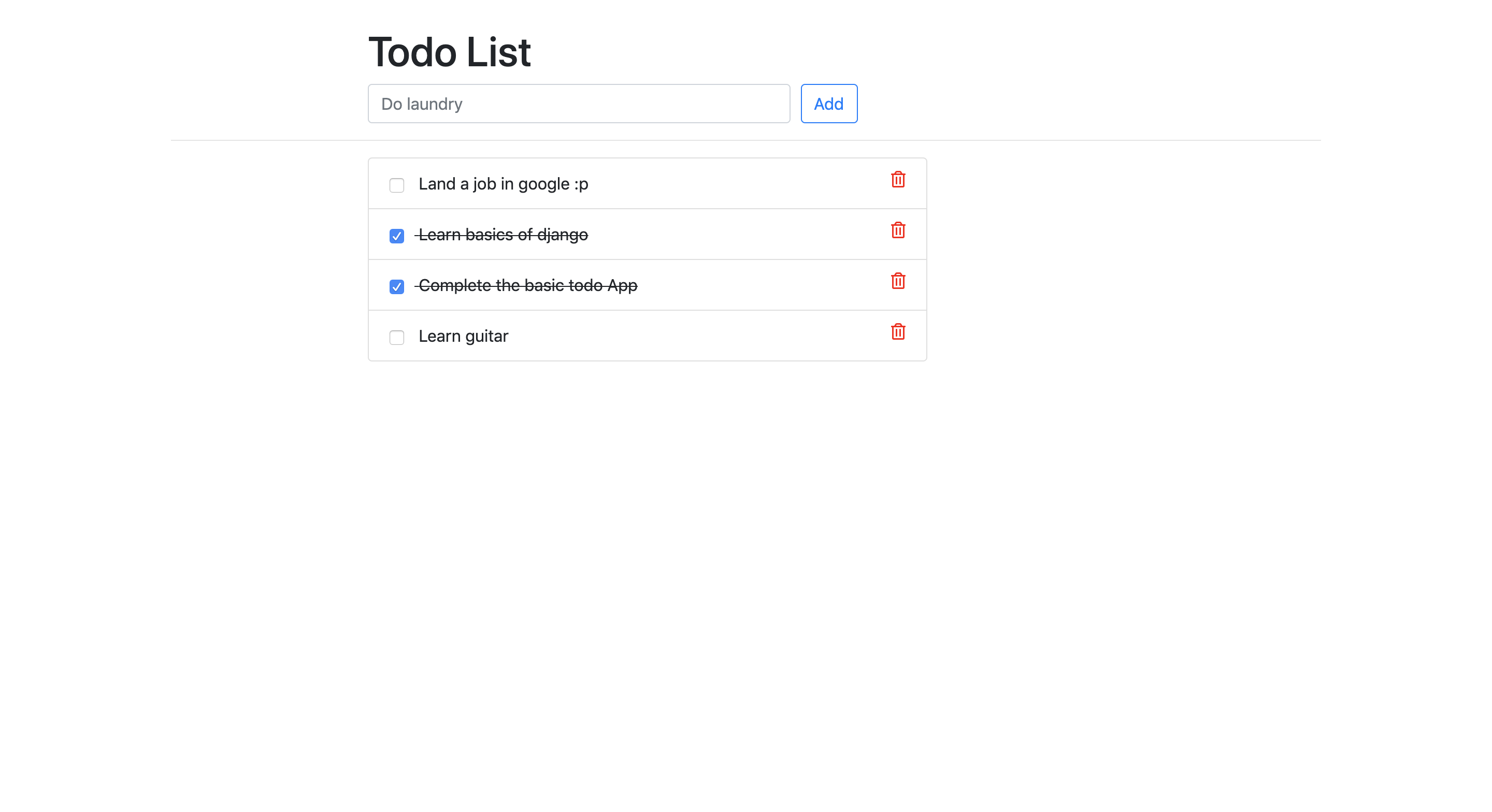 ToDo-Web Demo