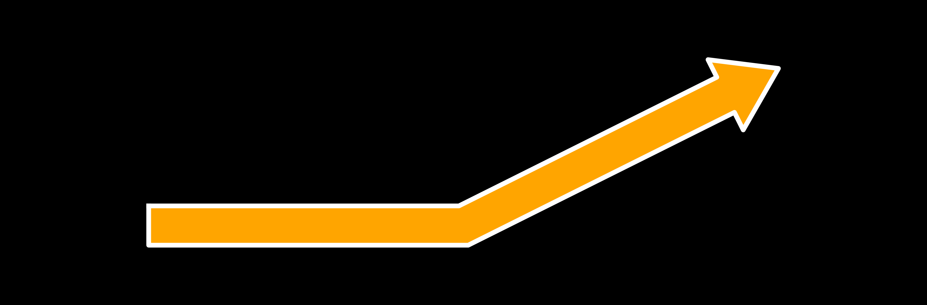 Obtuse arrow with head