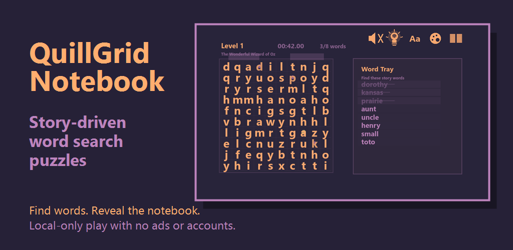 QuillGrid Notebook feature graphic