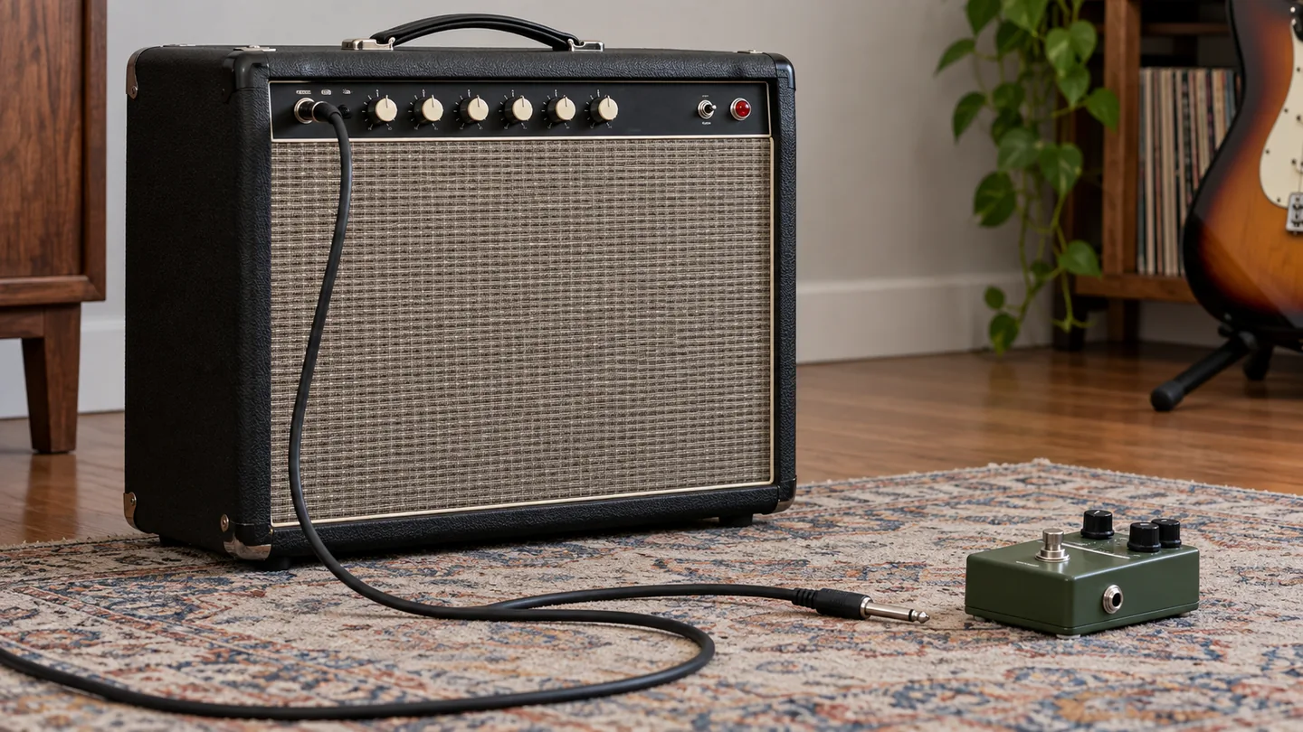 Tube amp, cable, and pedal isolated for hum troubleshooting