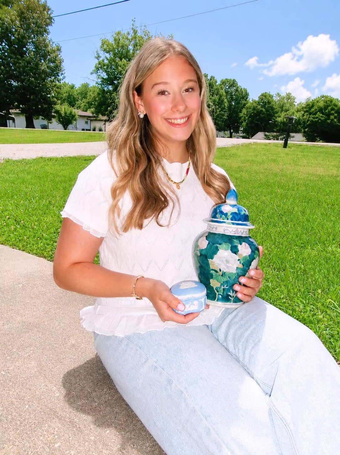 Emma Hodges, owner and curator of Blush & Brass Vintage, in Central Kentucky
