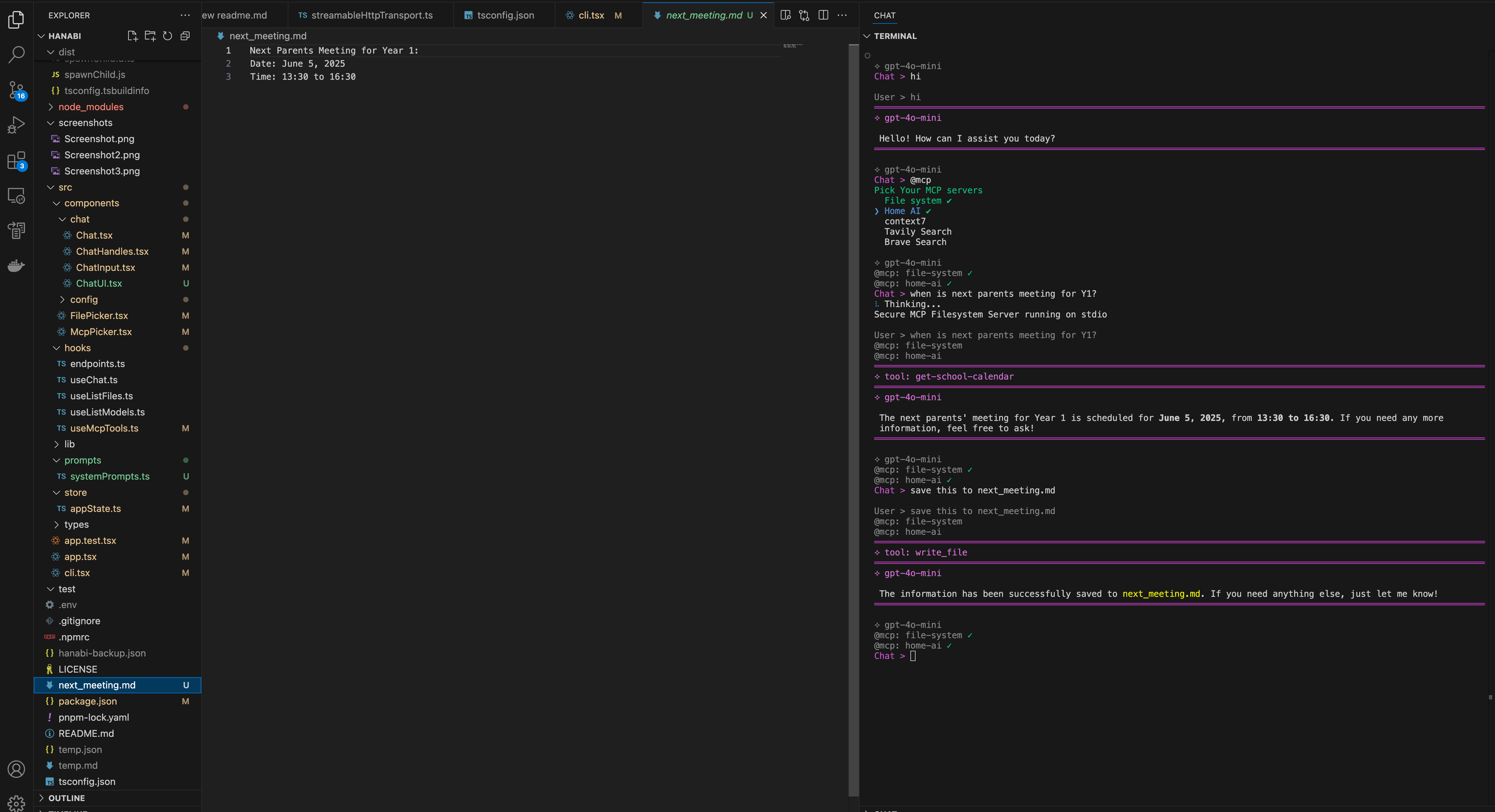 Chat demo