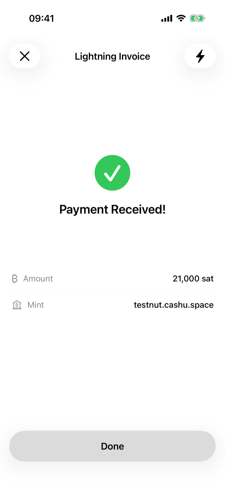 iOS payment received
