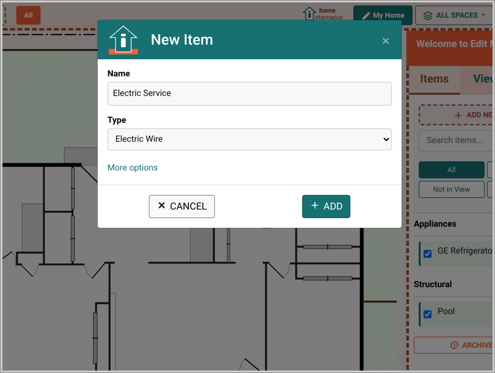 Home Information Adding Electric