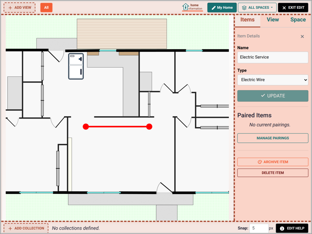 Home Information Electric Selected