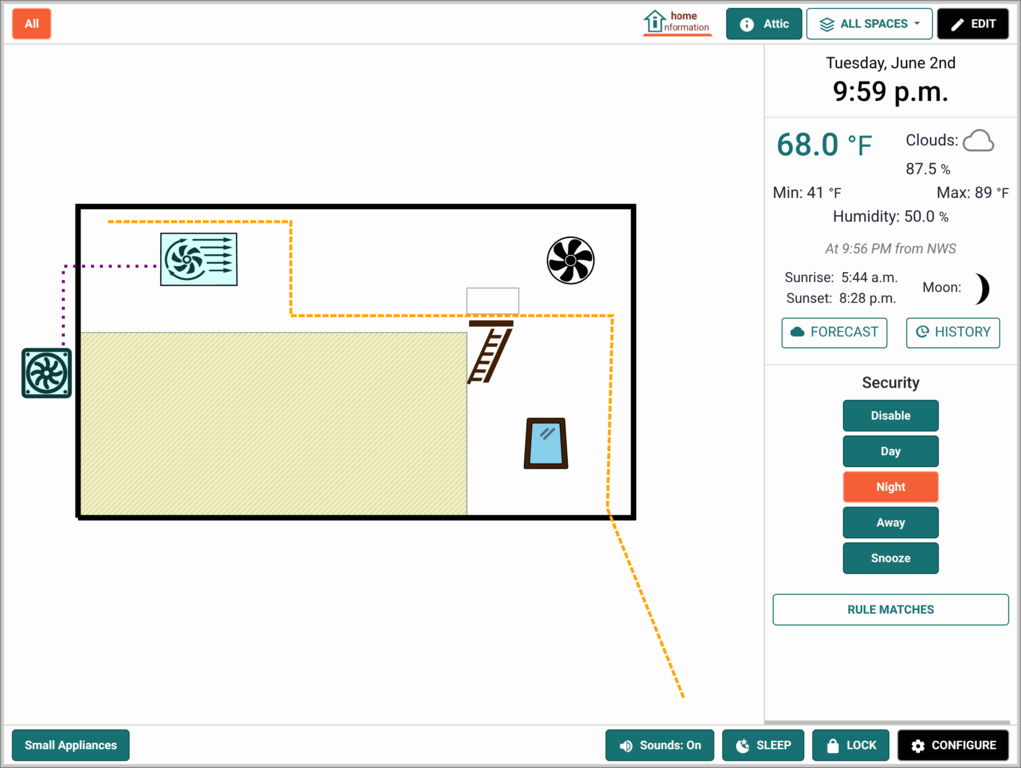 Home Information Attic Space