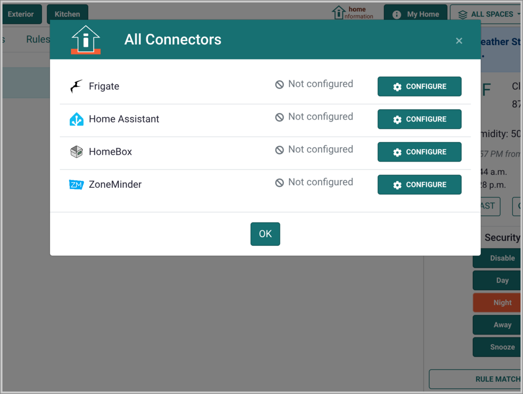 All connector integrations