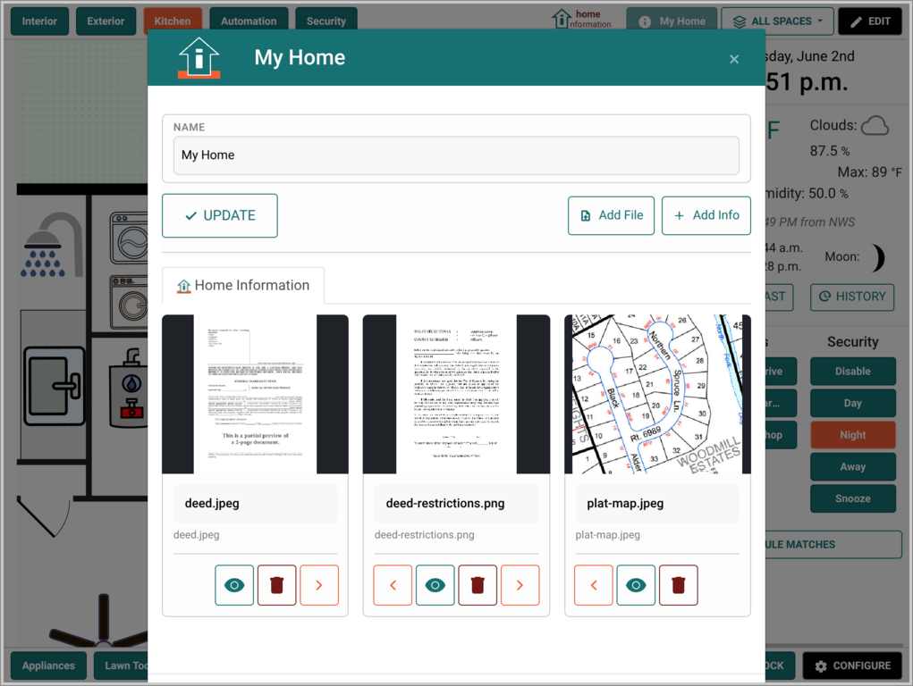 Info View/Edit Example