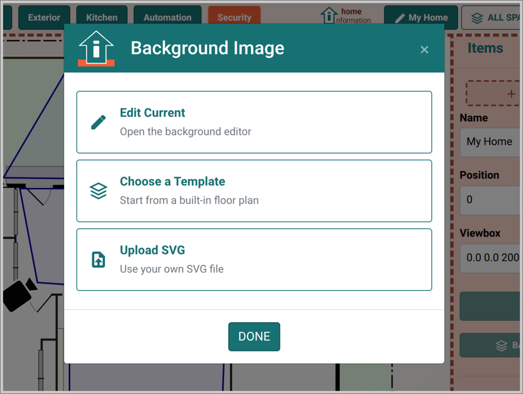 Background selection