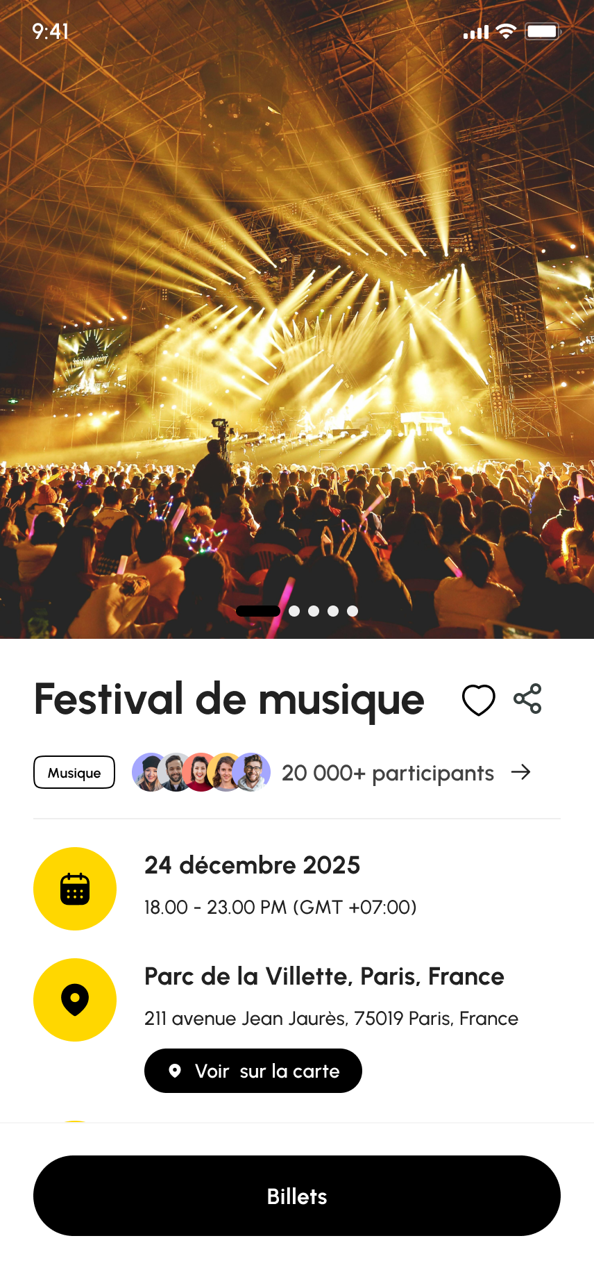 Wazzup event overview with date, venue and ticket call to action