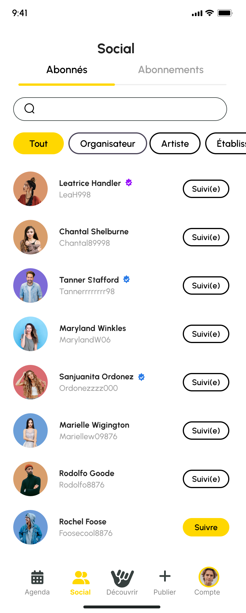 Wazzup social list of people to follow