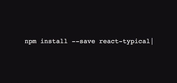 React Typical