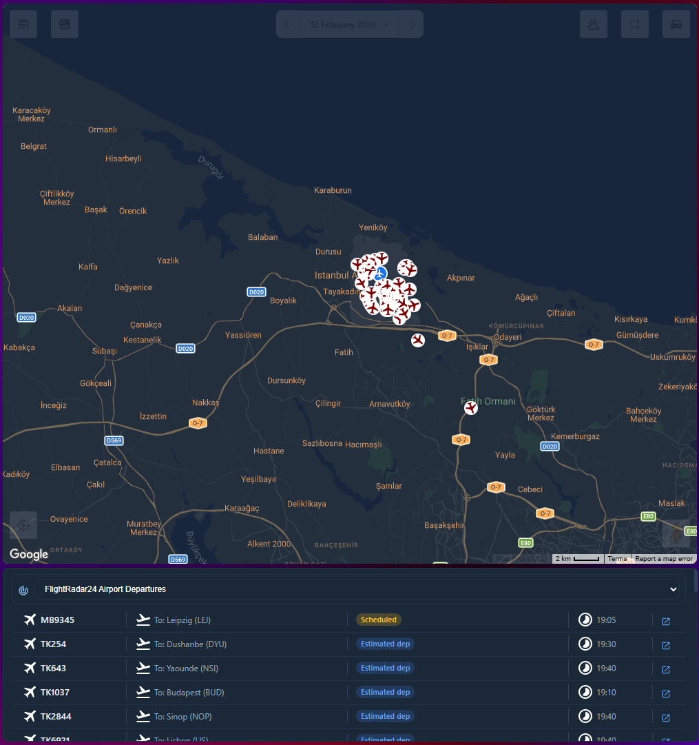 FlightRadar Panel