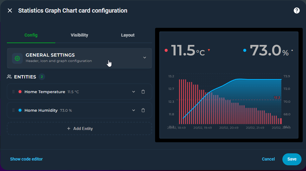 Statistics Graph Chart Card preview