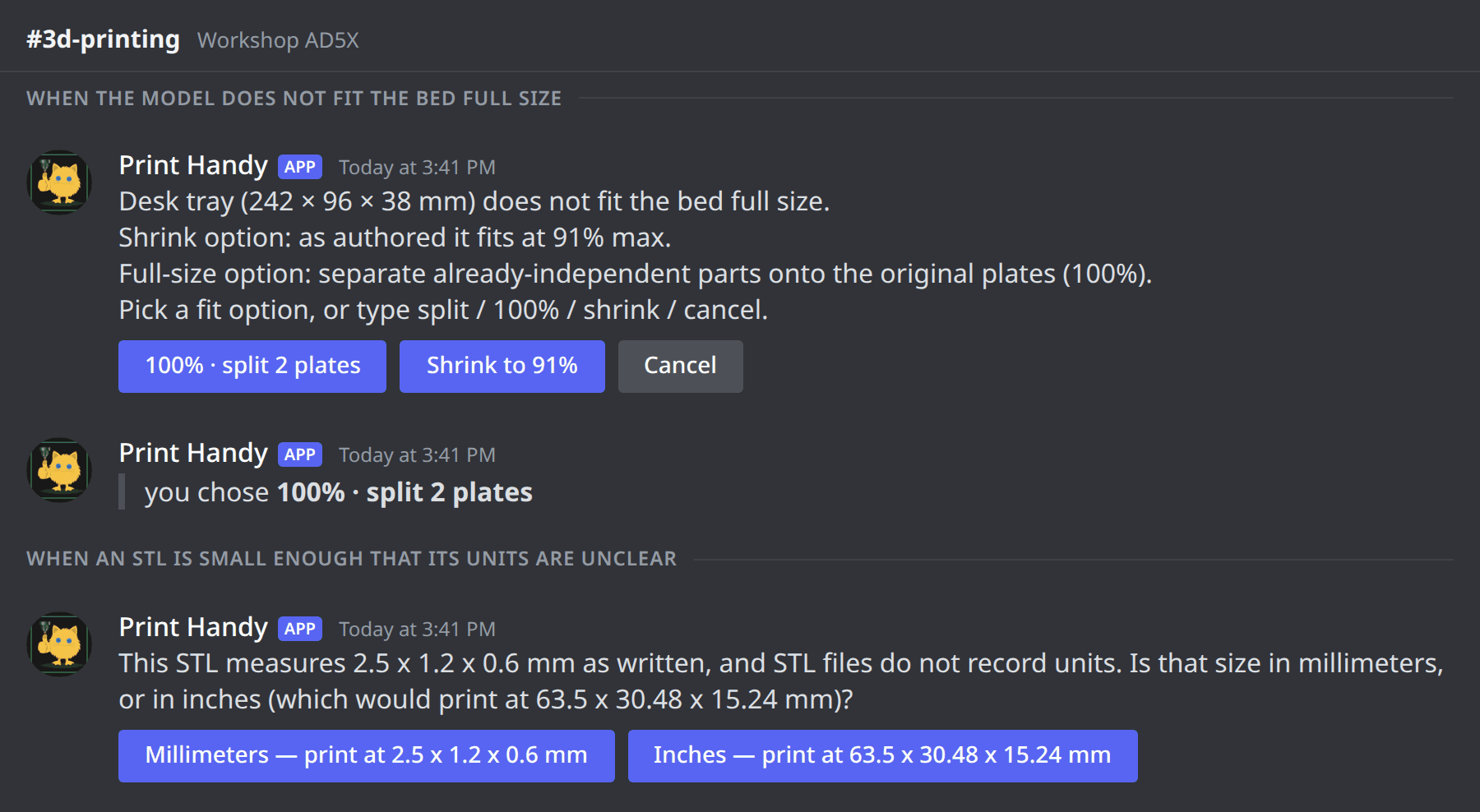 The fit question and the units question
