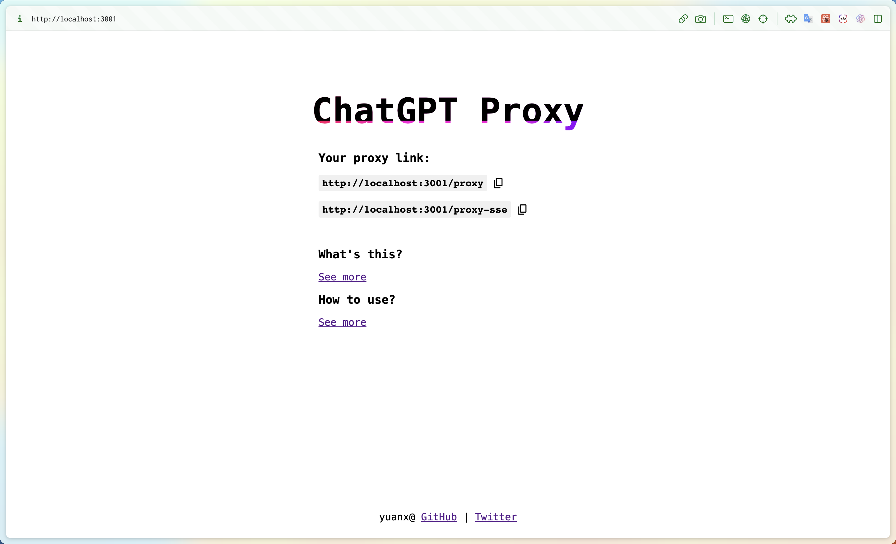 Proxy service