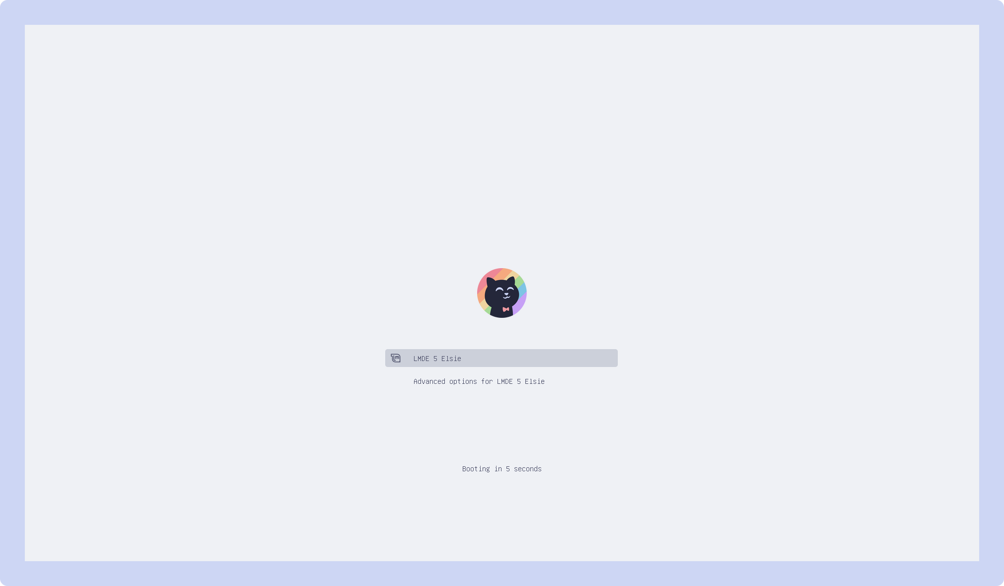 Catppuccin GRUB screenshot 2