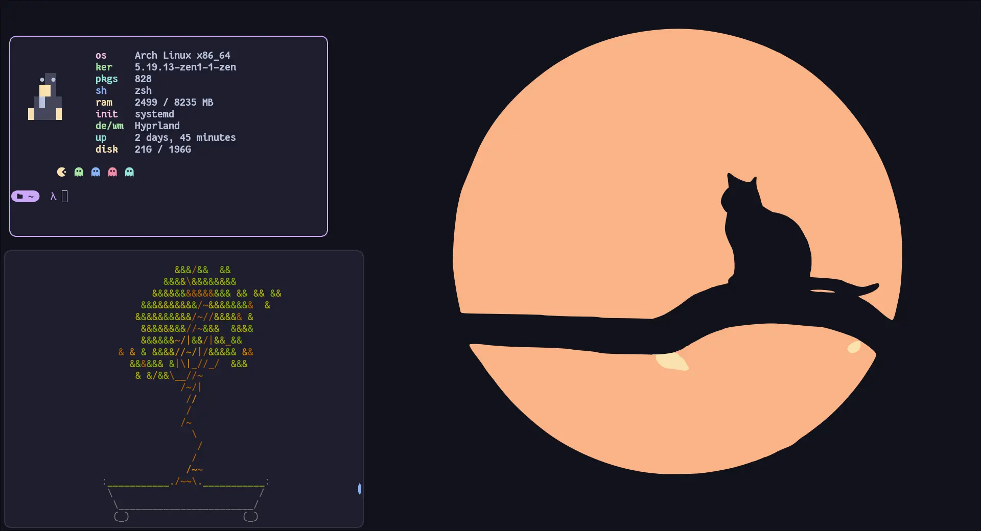 Catppuccin Mocha theme preview for Hyprland