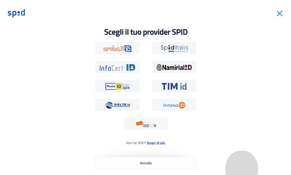 SPID modal version