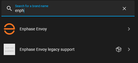 picture of Search for Enphase integrations