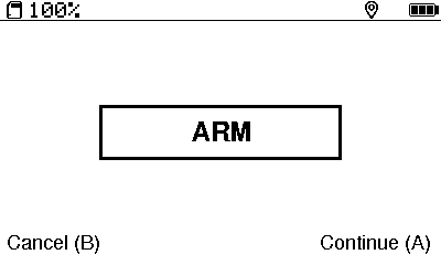Ground Station testing-mode arm confirmation